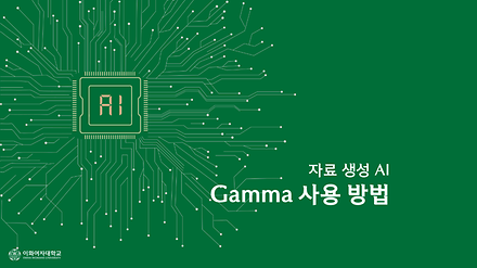 Gamma 사용 방법